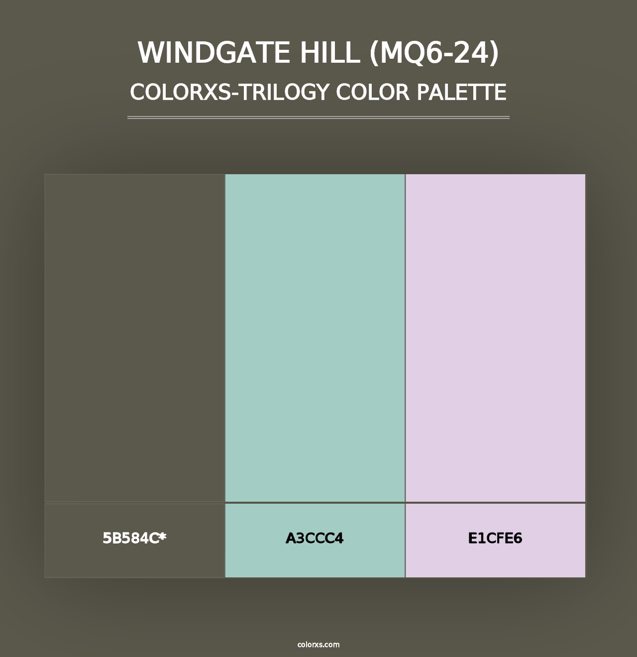 Windgate Hill (MQ6-24) - Colorxs Trilogy Palette