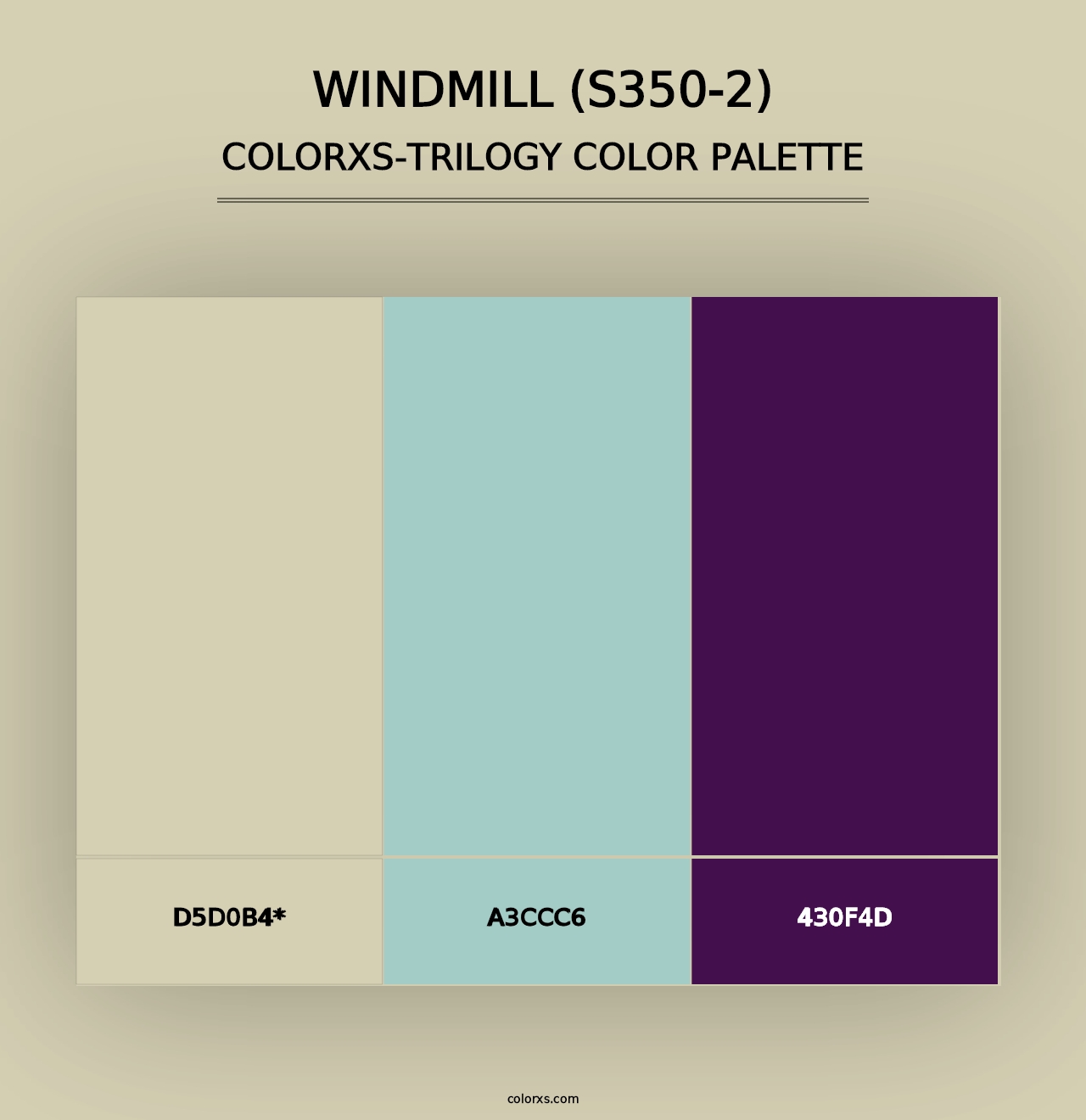 Windmill (S350-2) - Colorxs Trilogy Palette