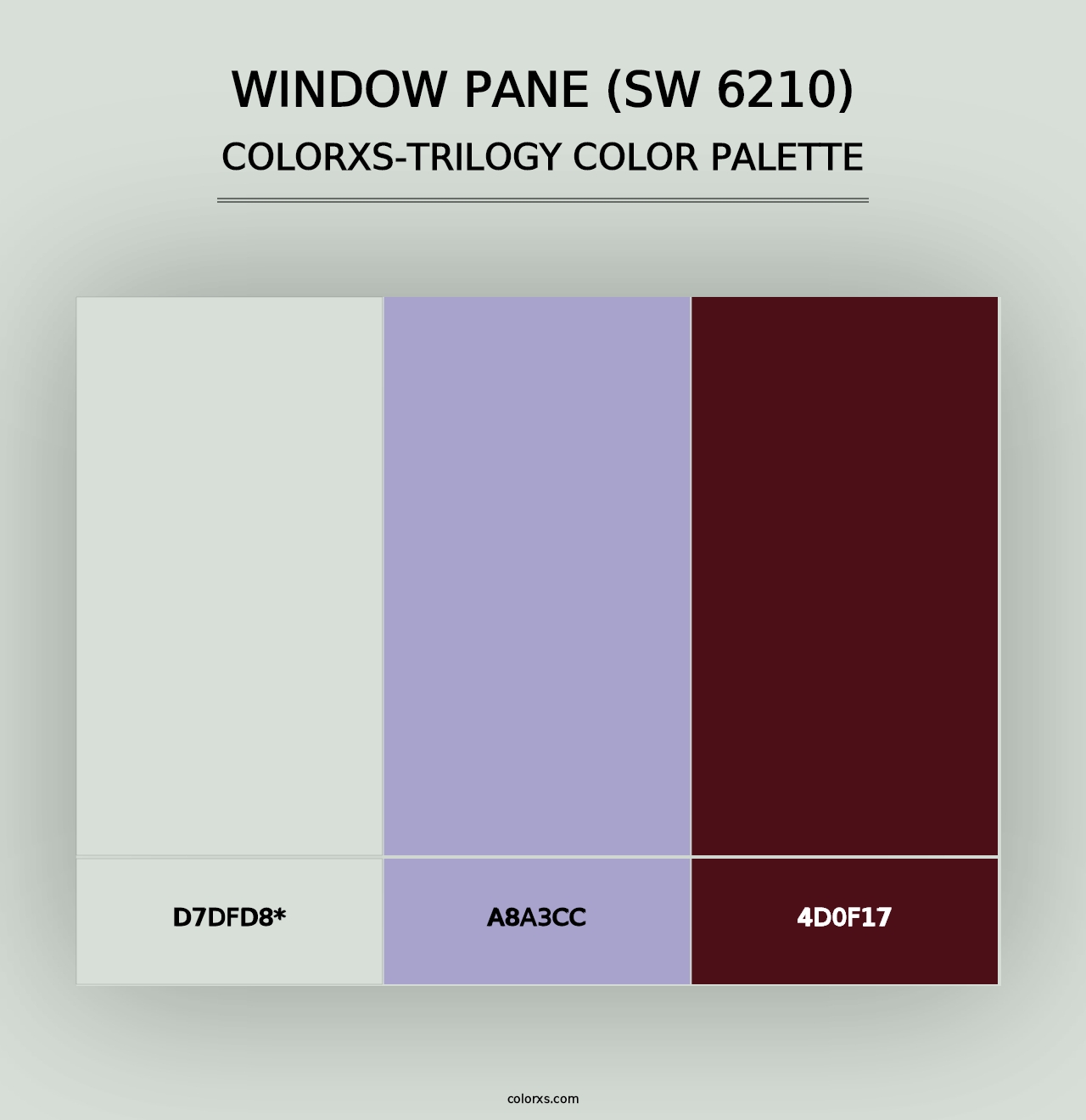 Window Pane (SW 6210) - Colorxs Trilogy Palette