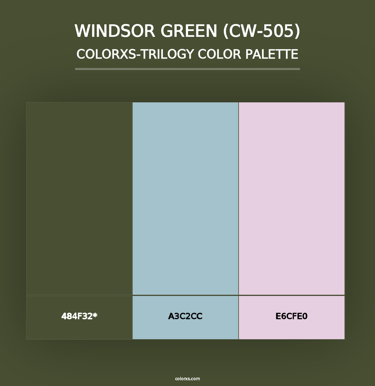 Windsor Green (CW-505) - Colorxs Trilogy Palette