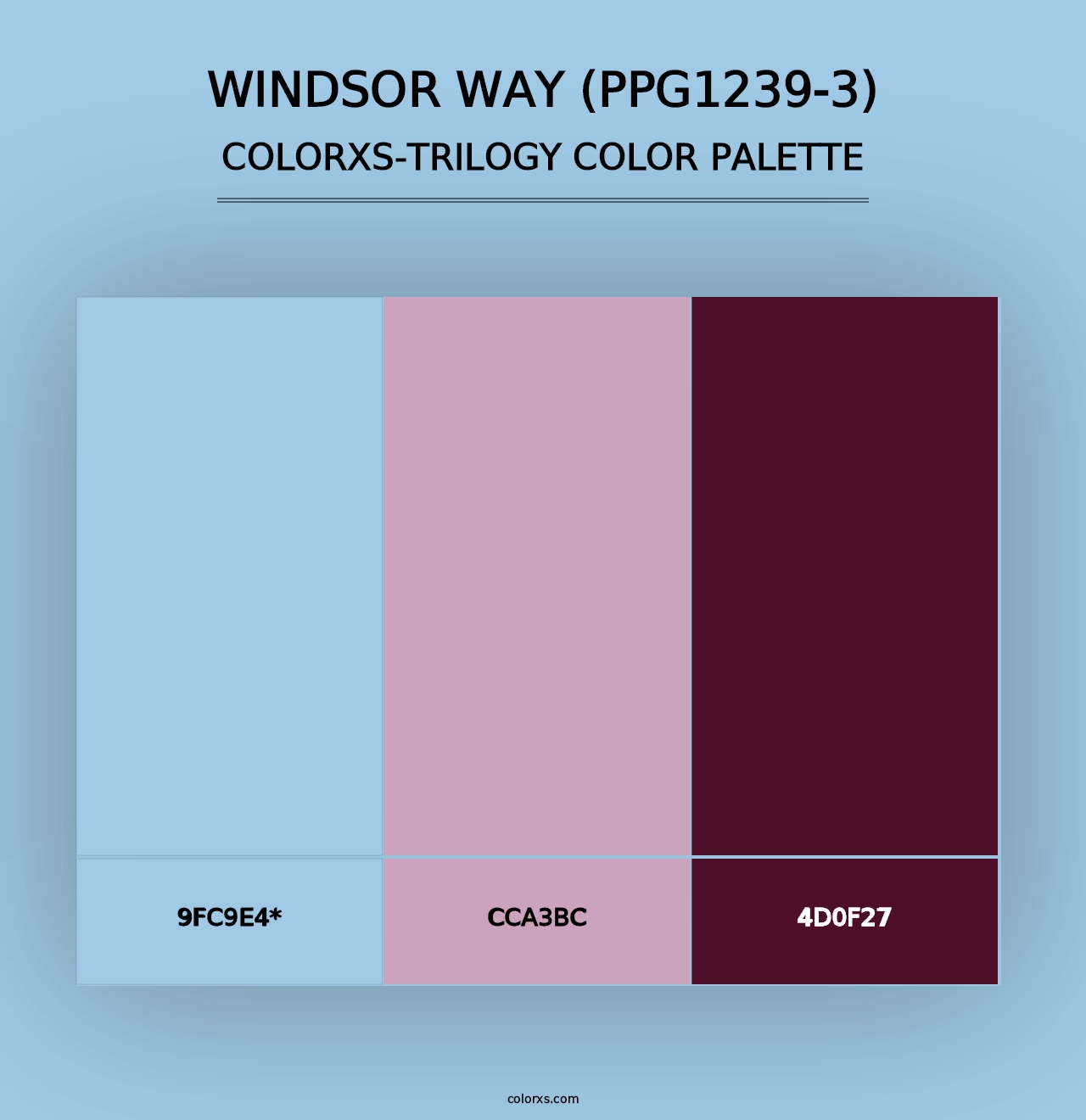 Windsor Way (PPG1239-3) - Colorxs Trilogy Palette