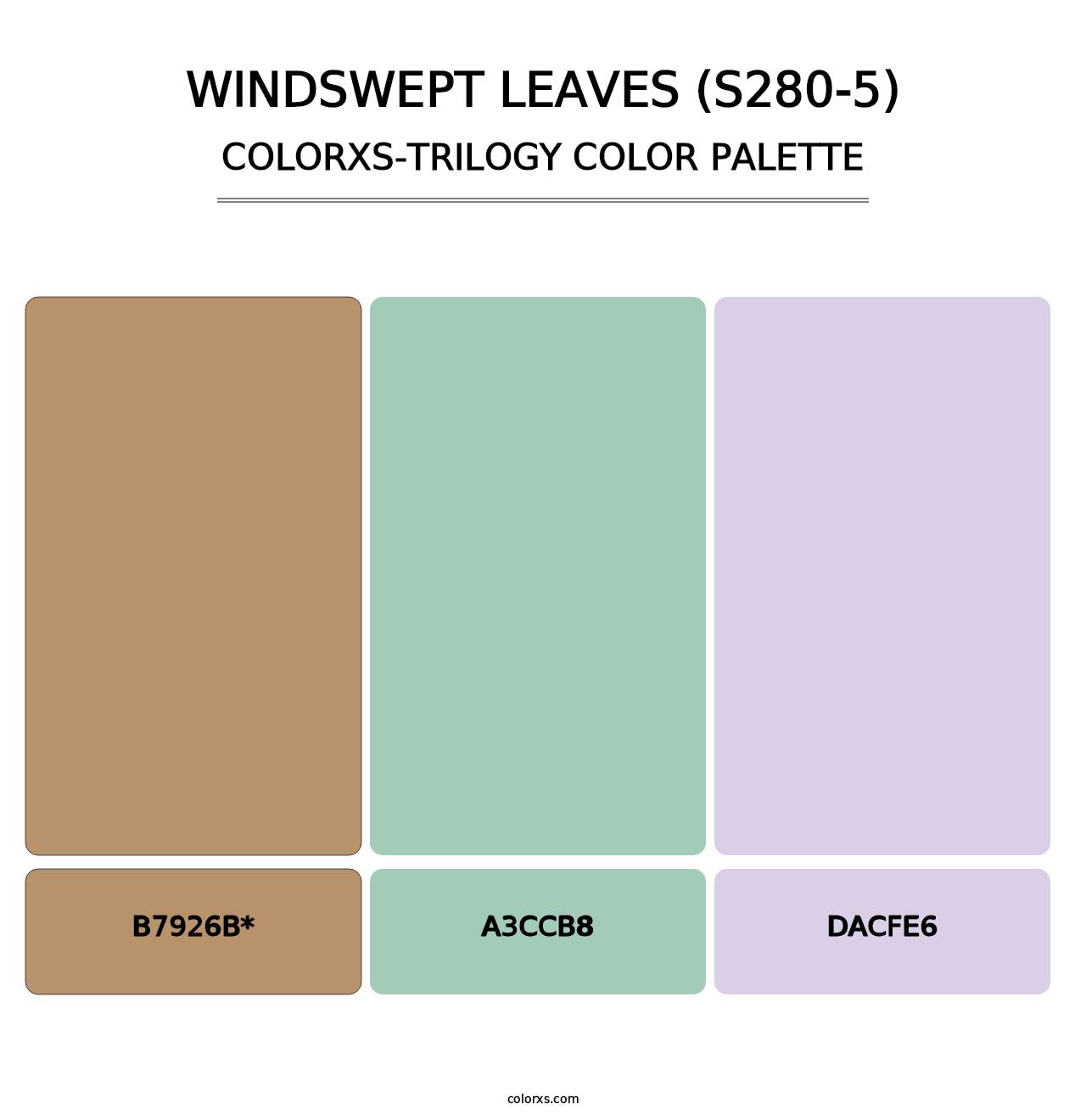 Windswept Leaves (S280-5) - Colorxs Trilogy Palette