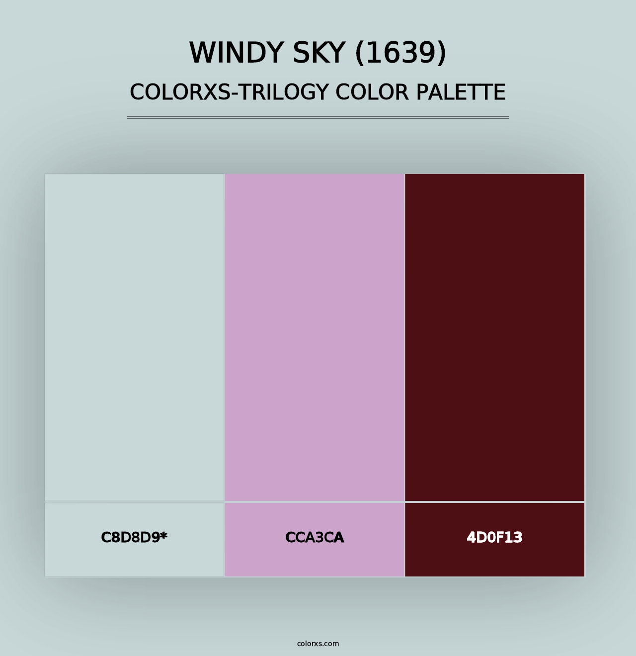 Windy Sky (1639) - Colorxs Trilogy Palette