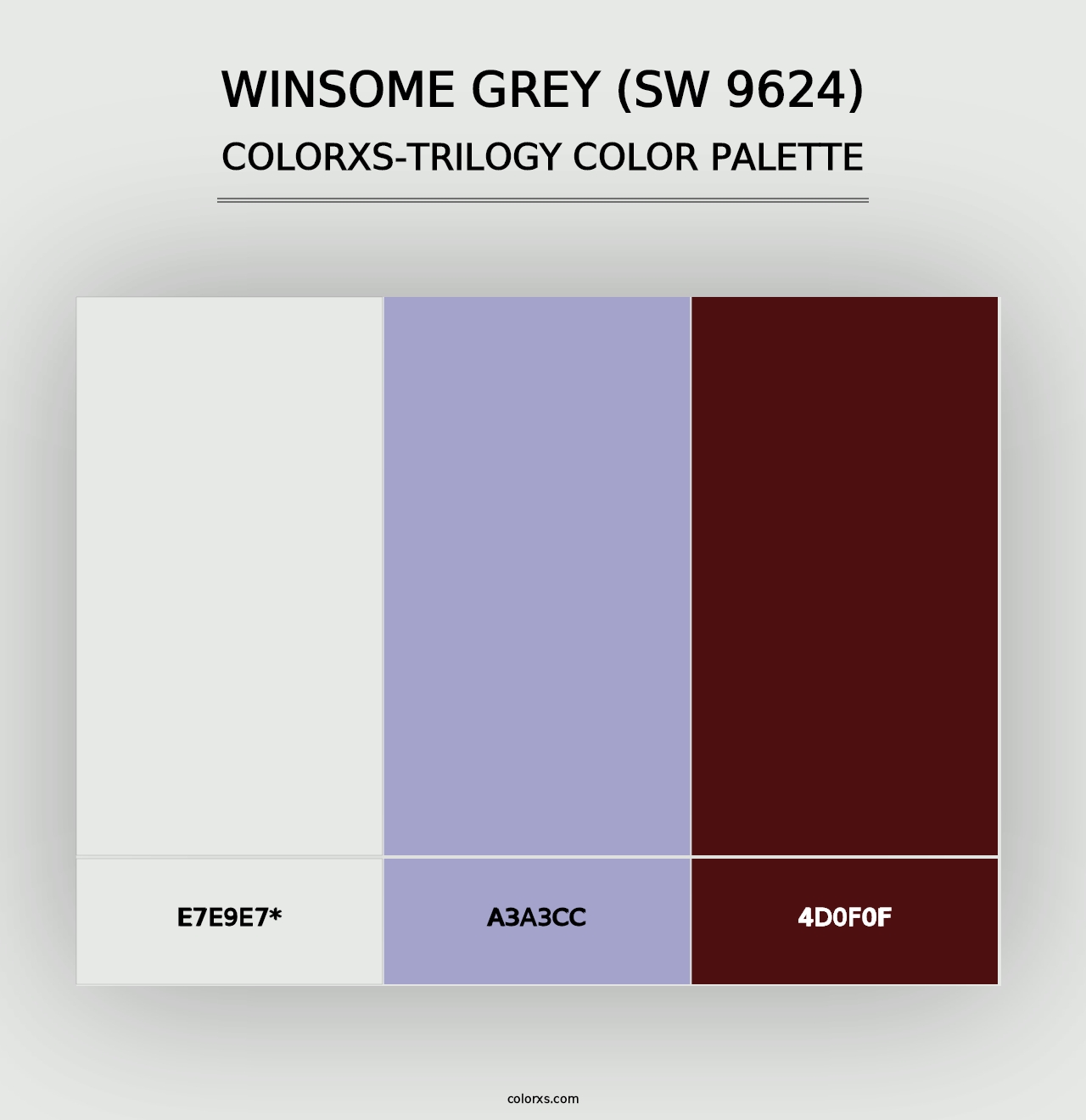 Winsome Grey (SW 9624) - Colorxs Trilogy Palette