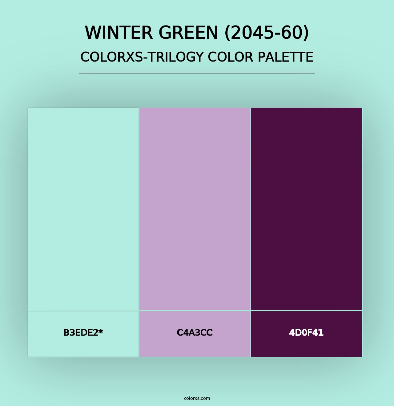 Winter Green (2045-60) - Colorxs Trilogy Palette