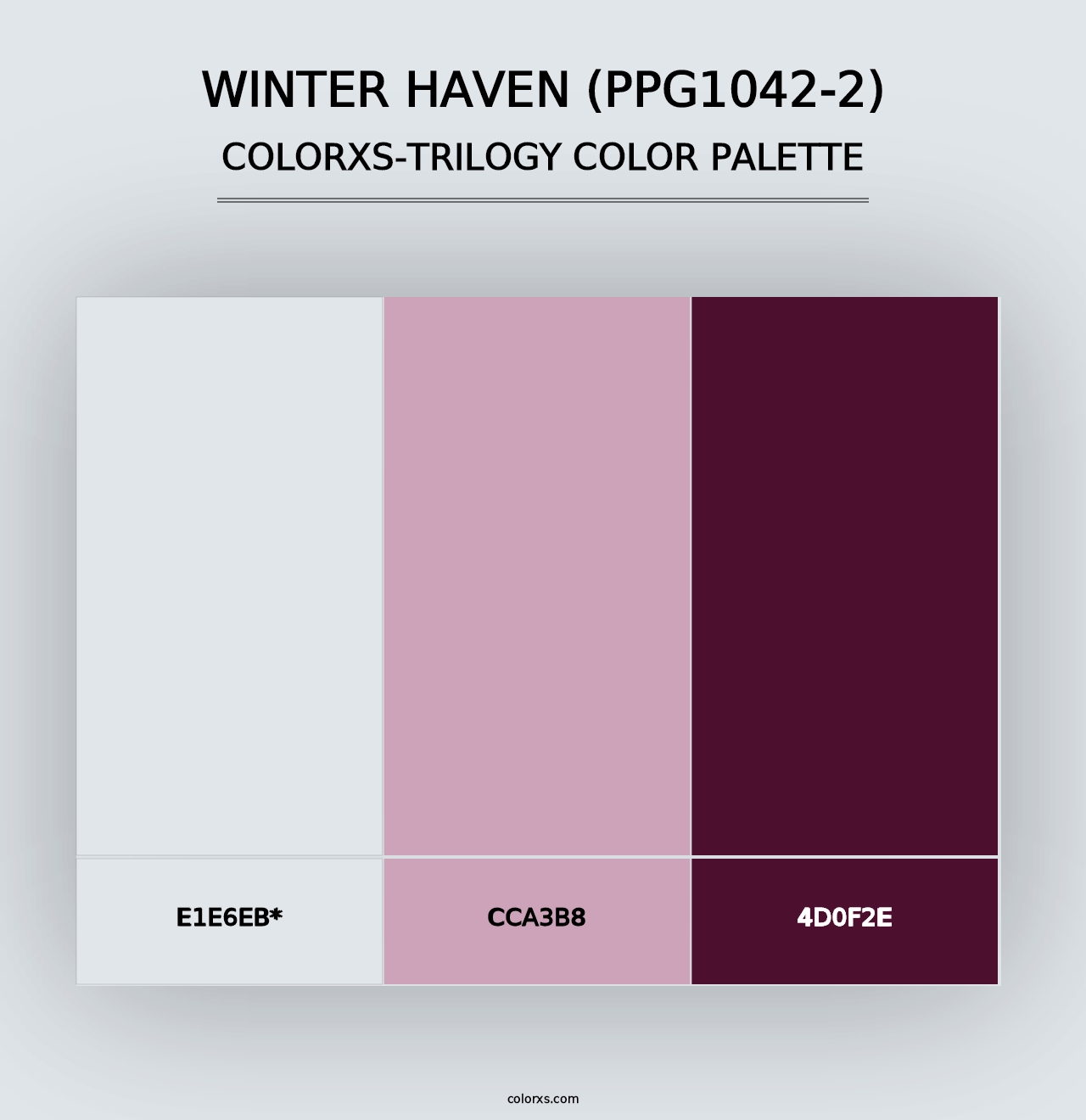 Winter Haven (PPG1042-2) - Colorxs Trilogy Palette