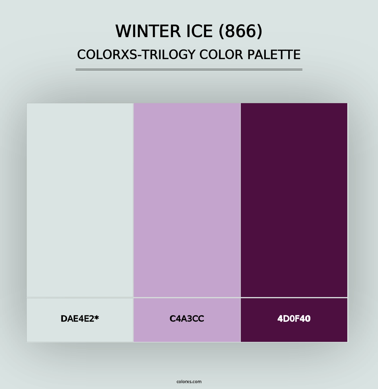 Winter Ice (866) - Colorxs Trilogy Palette