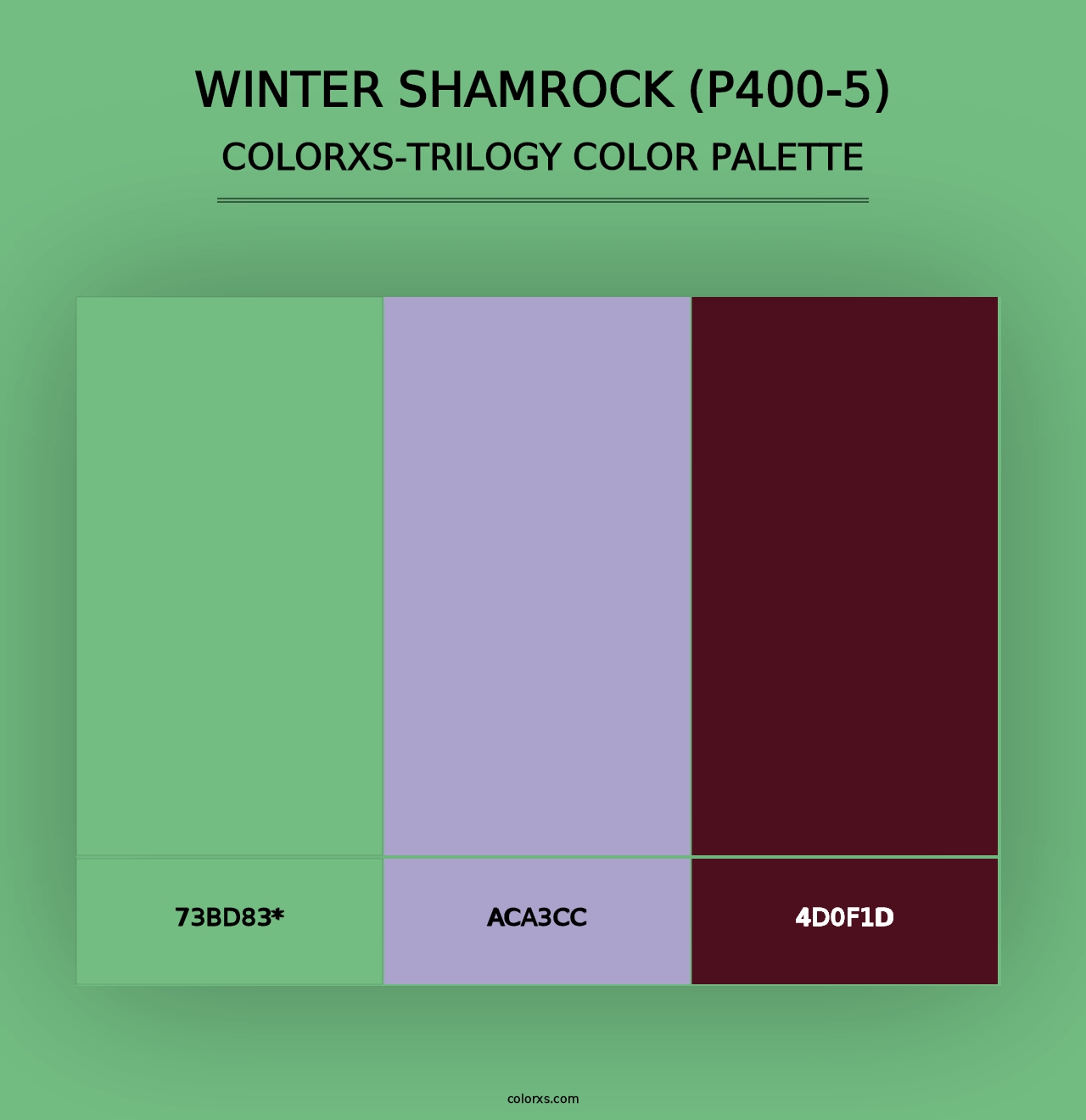 Winter Shamrock (P400-5) - Colorxs Trilogy Palette