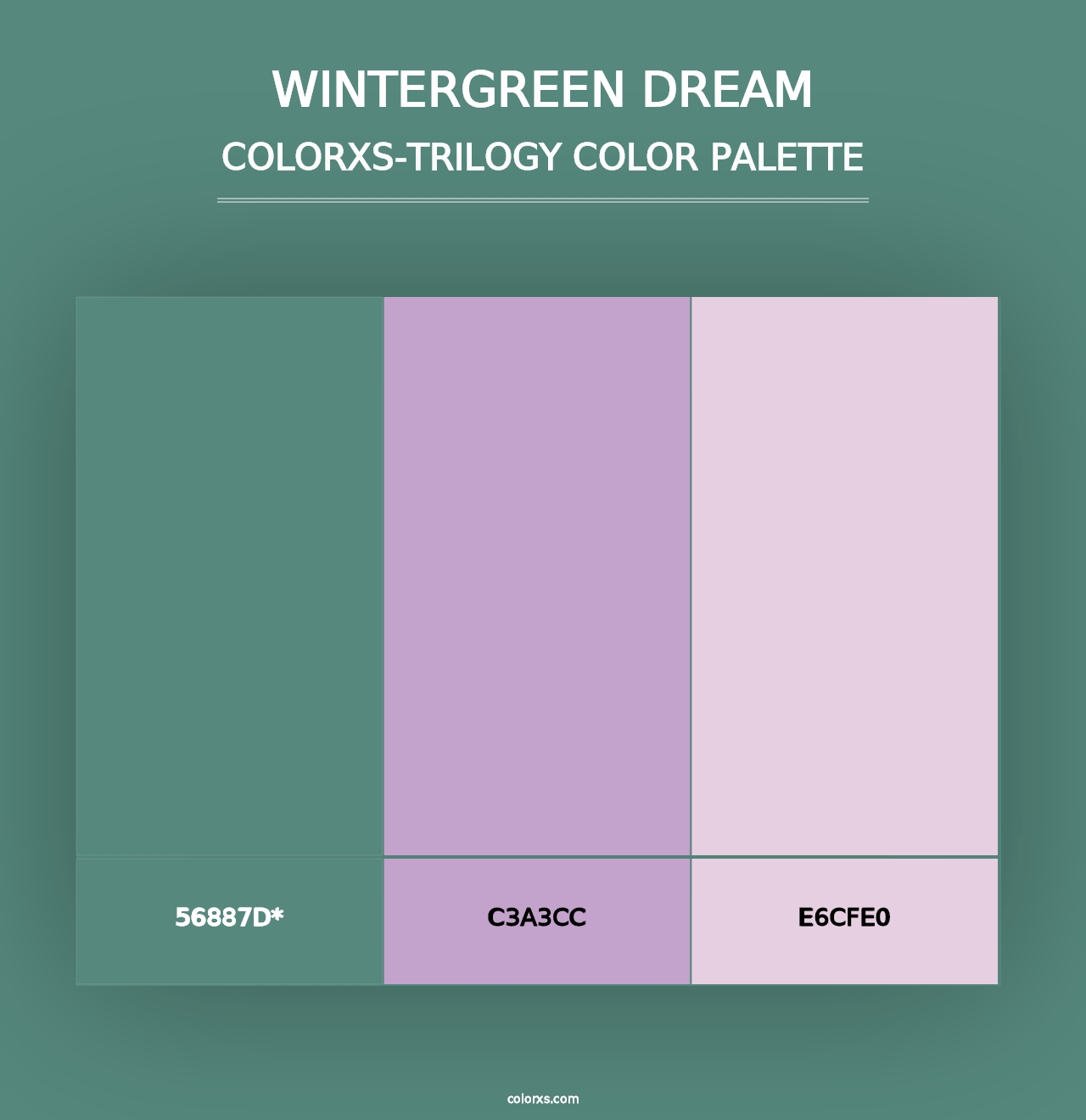 Wintergreen Dream - Colorxs Trilogy Palette