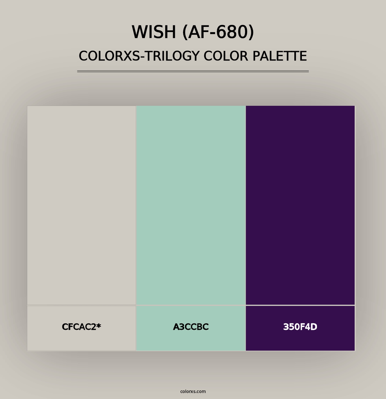 Wish (AF-680) - Colorxs Trilogy Palette