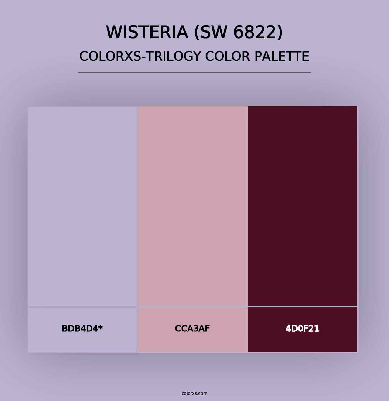 Wisteria (SW 6822) - Colorxs Trilogy Palette