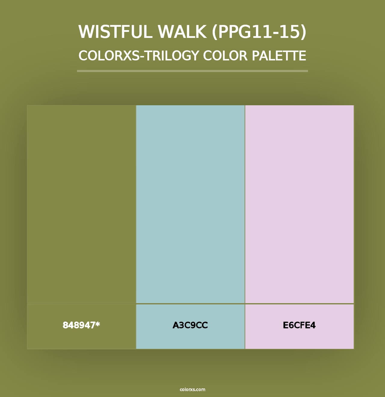 Wistful Walk (PPG11-15) - Colorxs Trilogy Palette