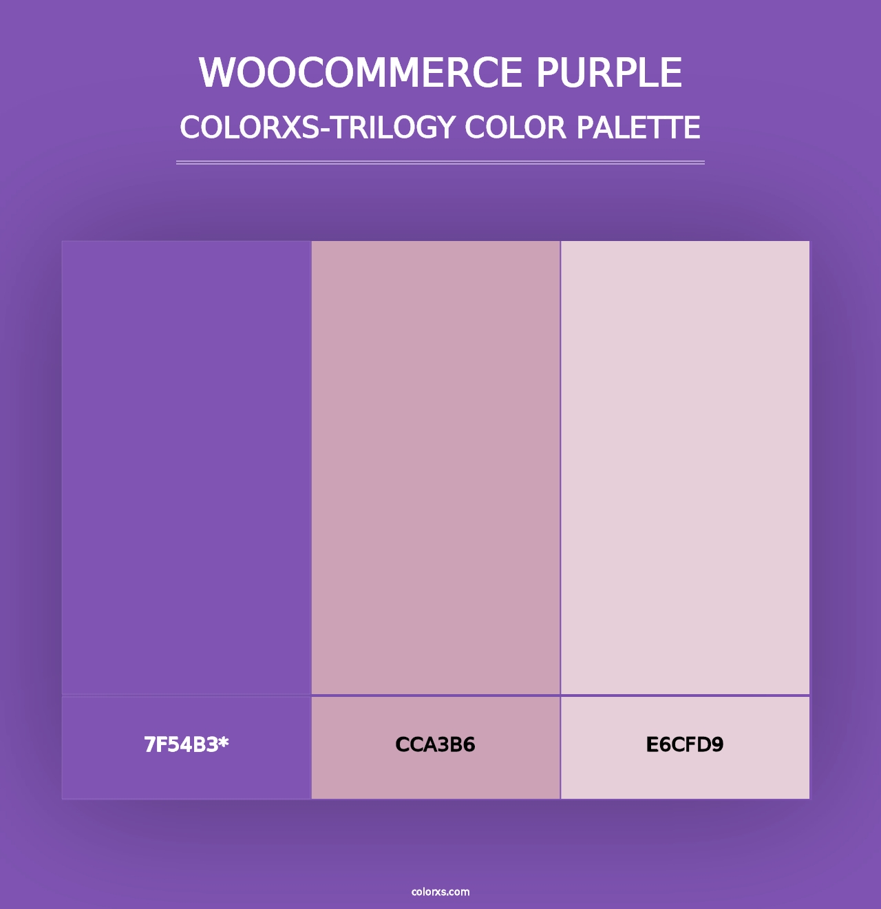 WooCommerce Purple - Colorxs Trilogy Palette