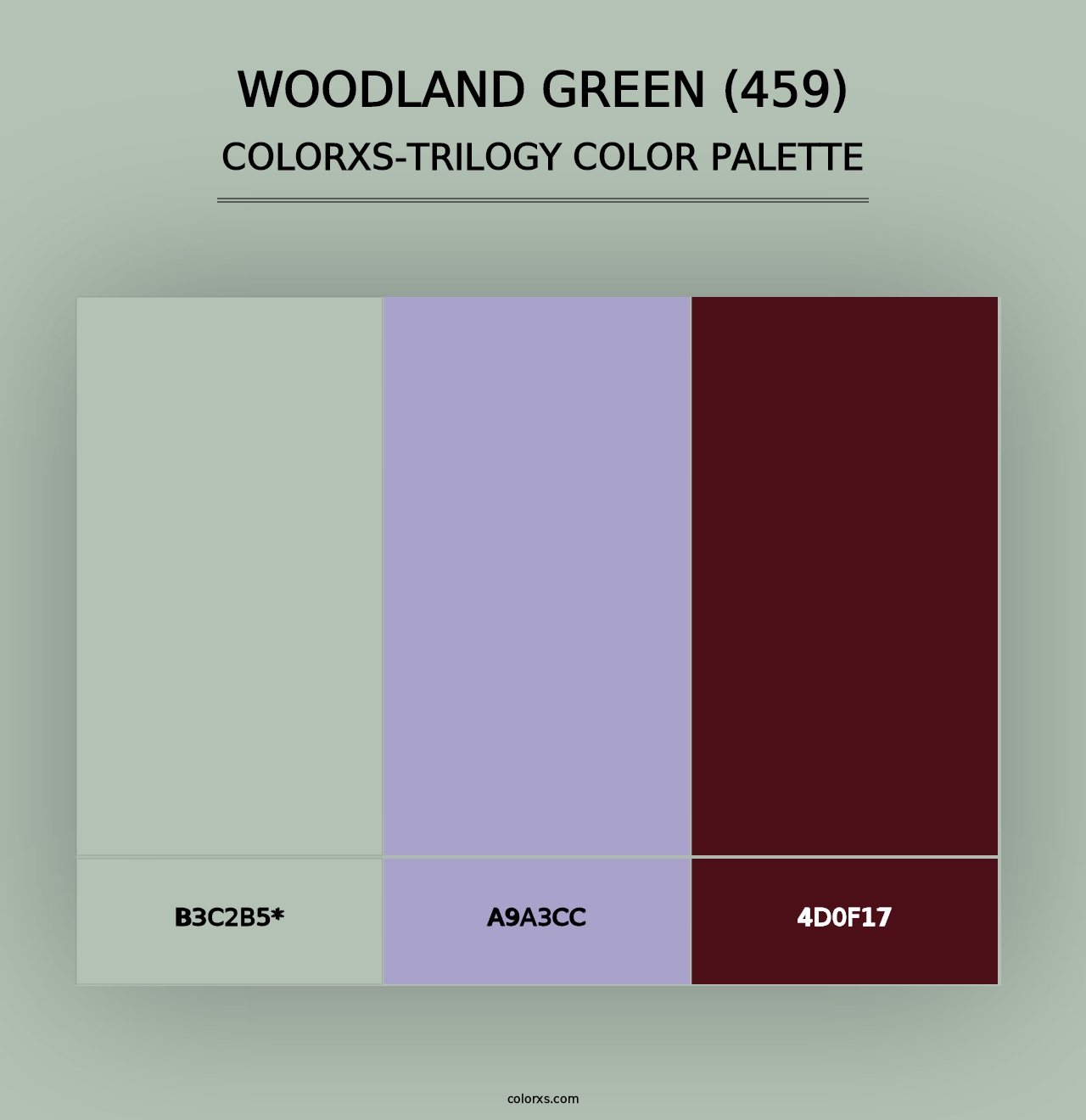 Woodland Green (459) - Colorxs Trilogy Palette