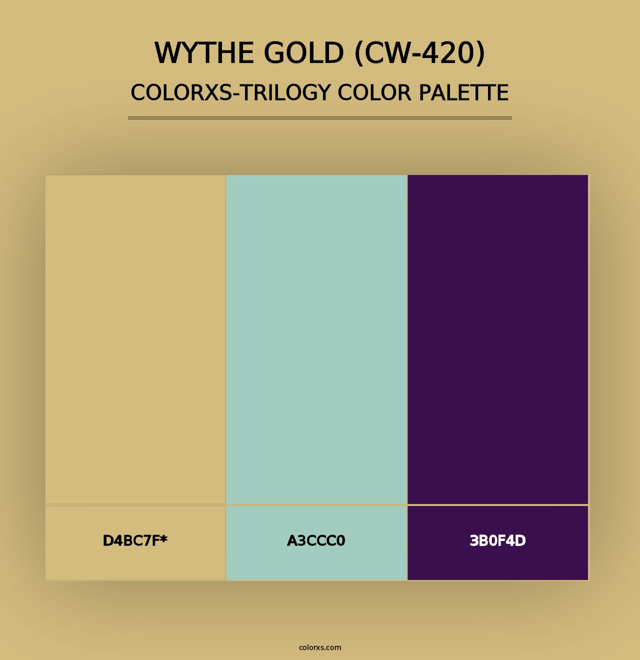 Wythe Gold (CW-420) - Colorxs Trilogy Palette