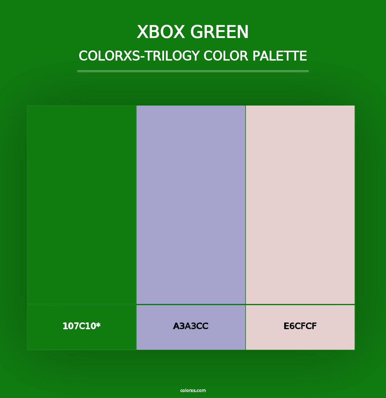 Xbox Green - Colorxs Trilogy Palette