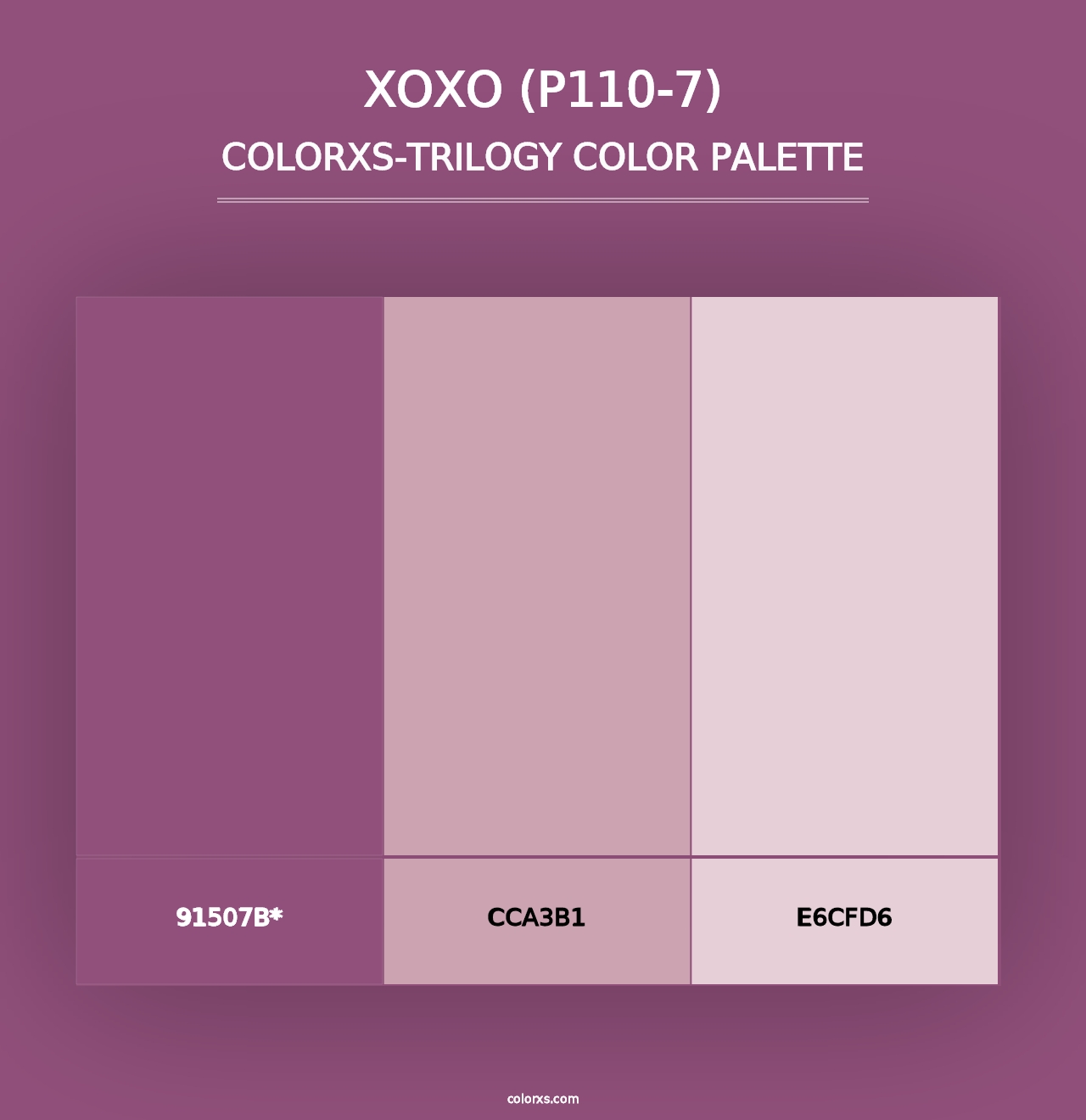 Xoxo (P110-7) - Colorxs Trilogy Palette