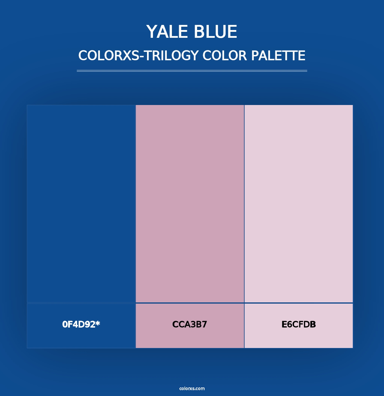 Yale Blue - Colorxs Trilogy Palette