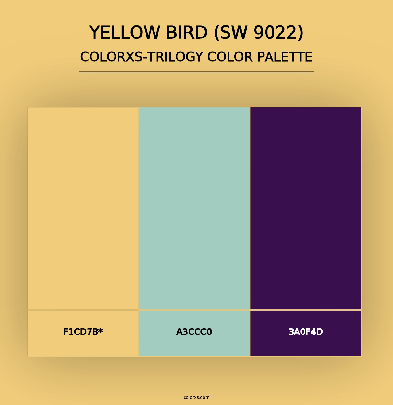 Yellow Bird (SW 9022) - Colorxs Trilogy Palette