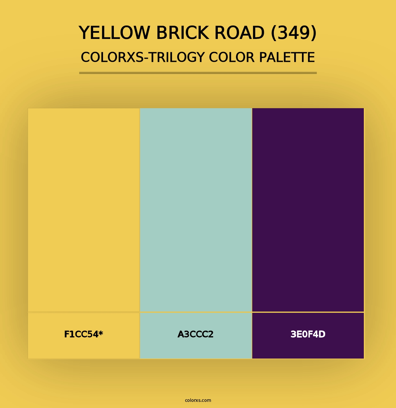 Yellow Brick Road (349) - Colorxs Trilogy Palette