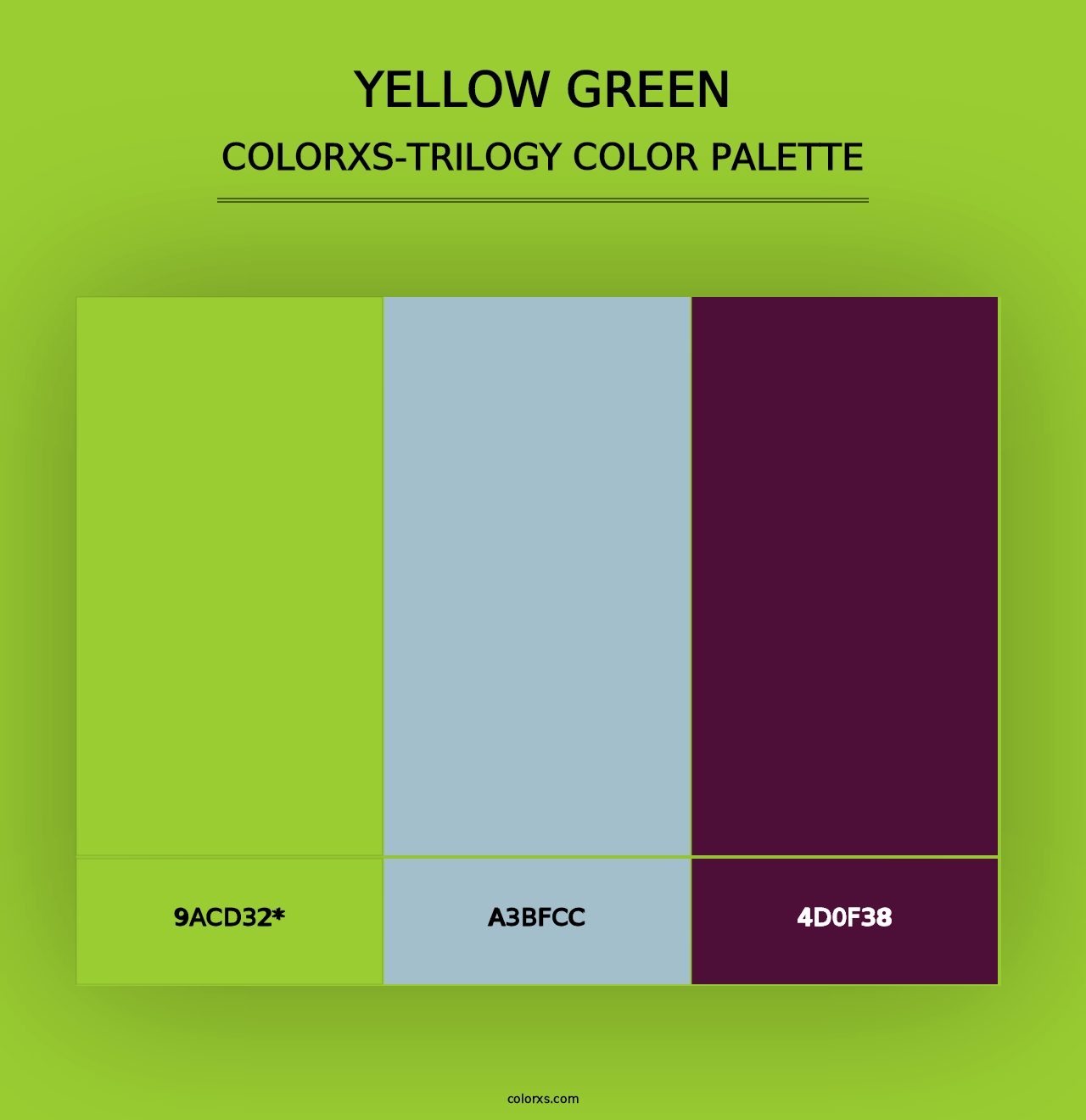 Yellow Green - Colorxs Trilogy Palette