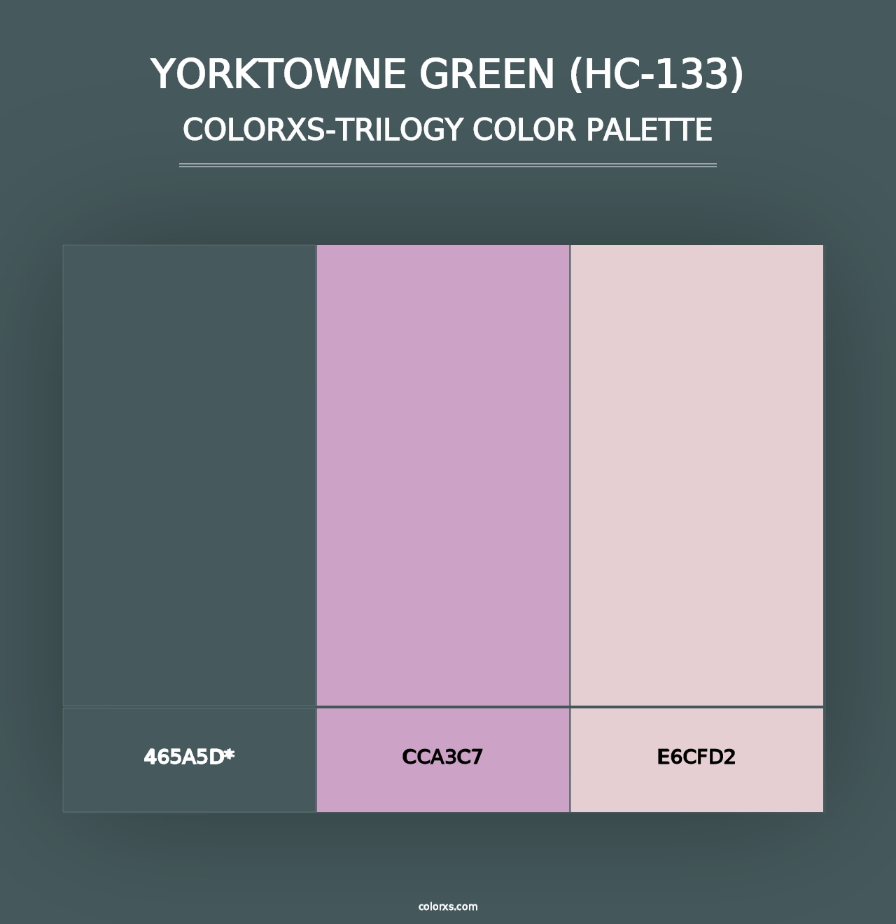 Yorktowne Green (HC-133) - Colorxs Trilogy Palette