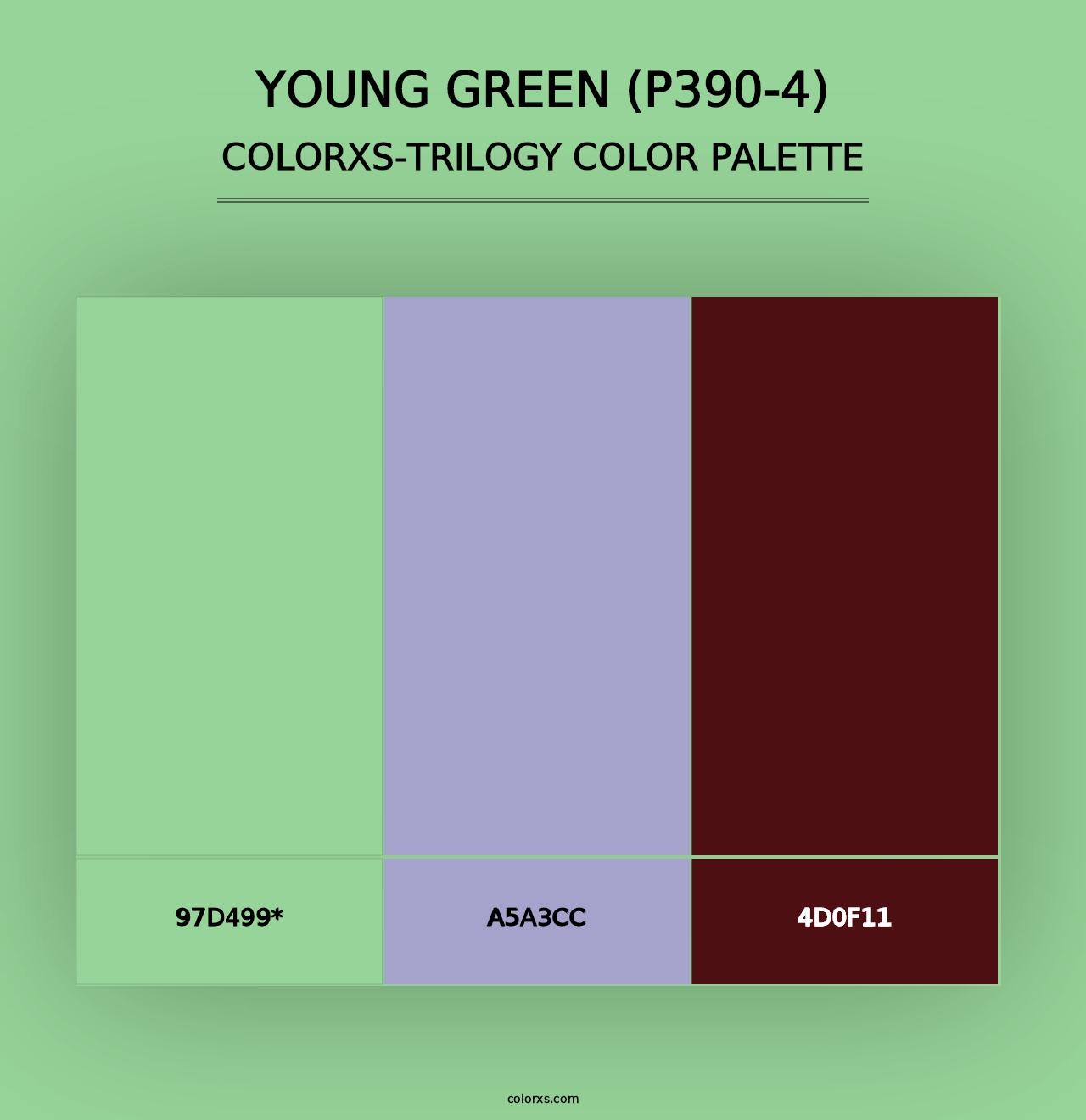 Young Green (P390-4) - Colorxs Trilogy Palette