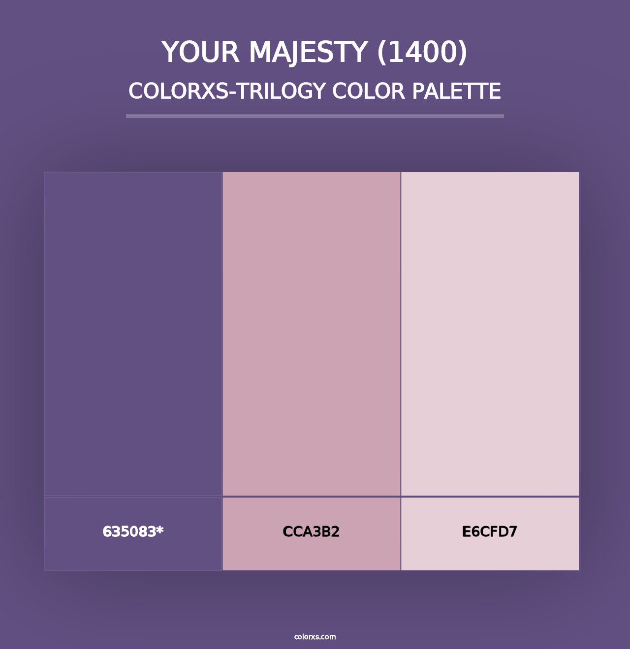 Your Majesty (1400) - Colorxs Trilogy Palette