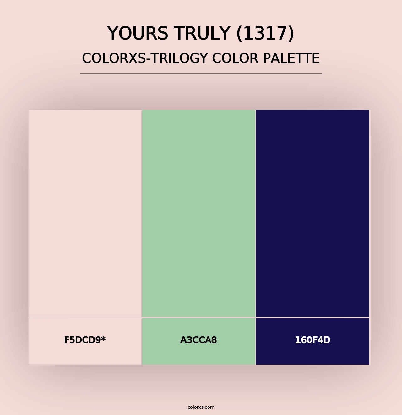 Yours Truly (1317) - Colorxs Trilogy Palette