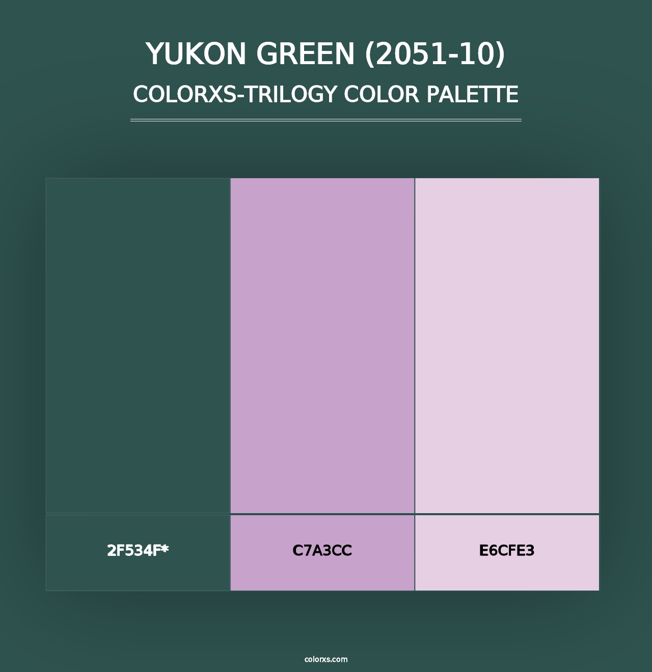 Yukon Green (2051-10) - Colorxs Trilogy Palette