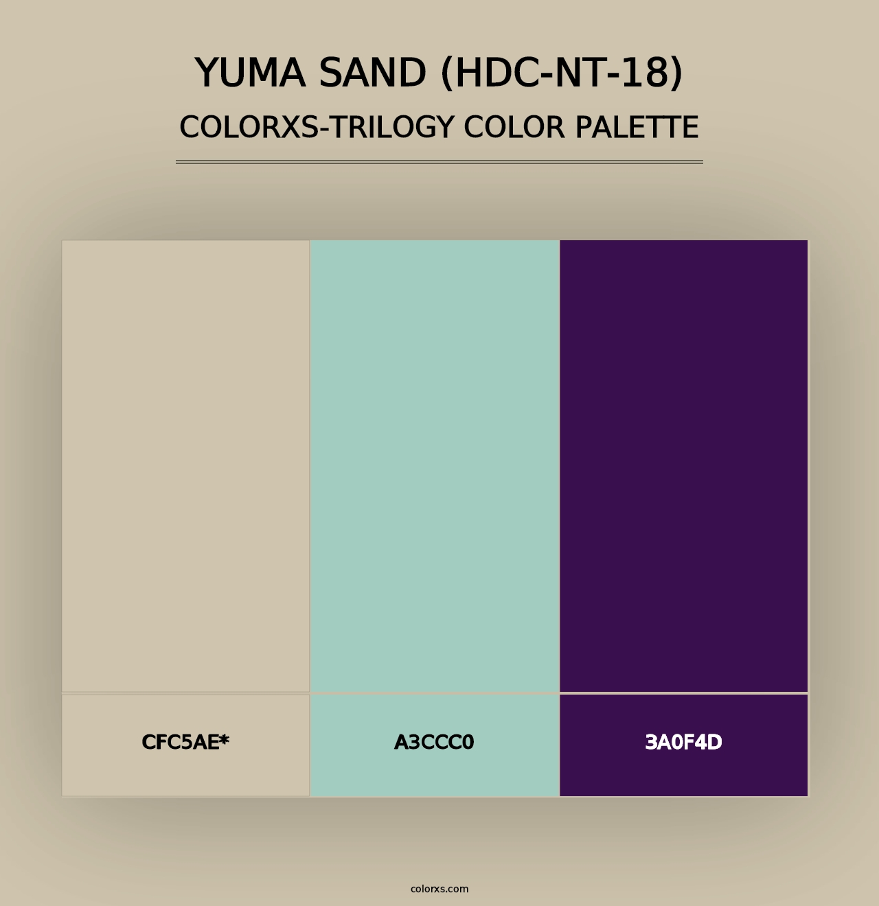 Yuma Sand (HDC-NT-18) - Colorxs Trilogy Palette