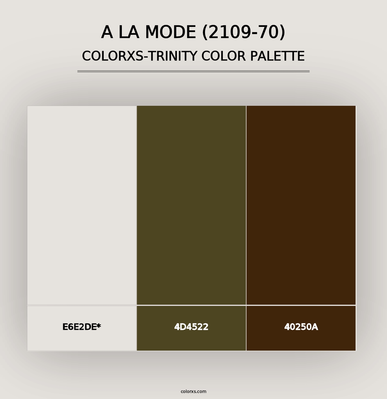 A la Mode (2109-70) - Colorxs Trinity Palette