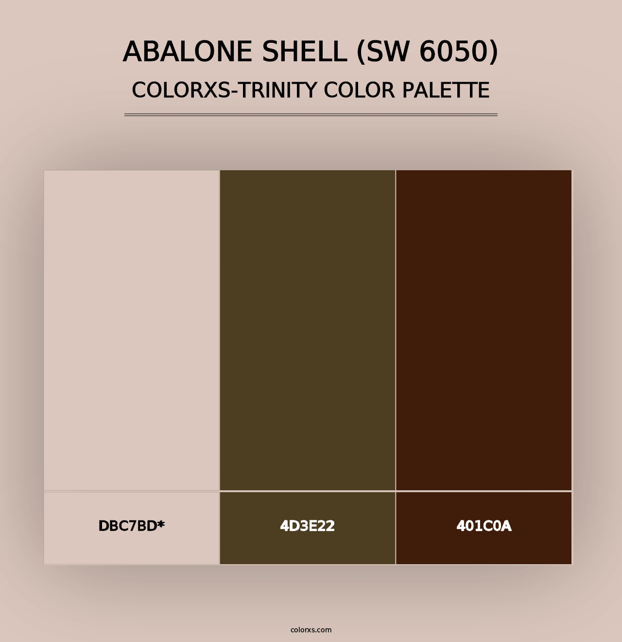 Abalone Shell (SW 6050) - Colorxs Trinity Palette