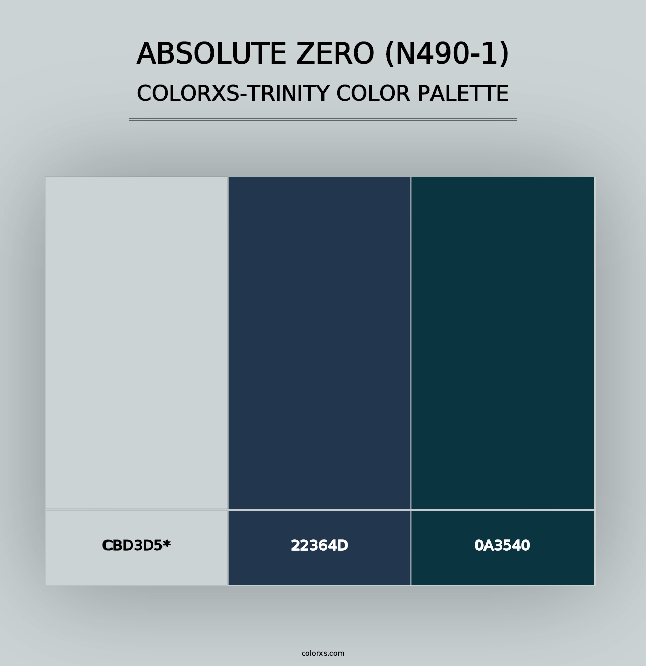 Absolute Zero (N490-1) - Colorxs Trinity Palette