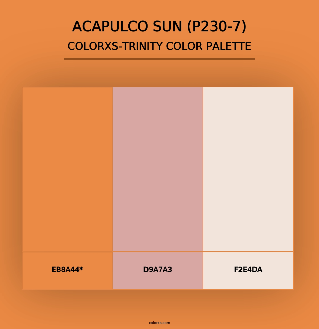 Acapulco Sun (P230-7) - Colorxs Trinity Palette