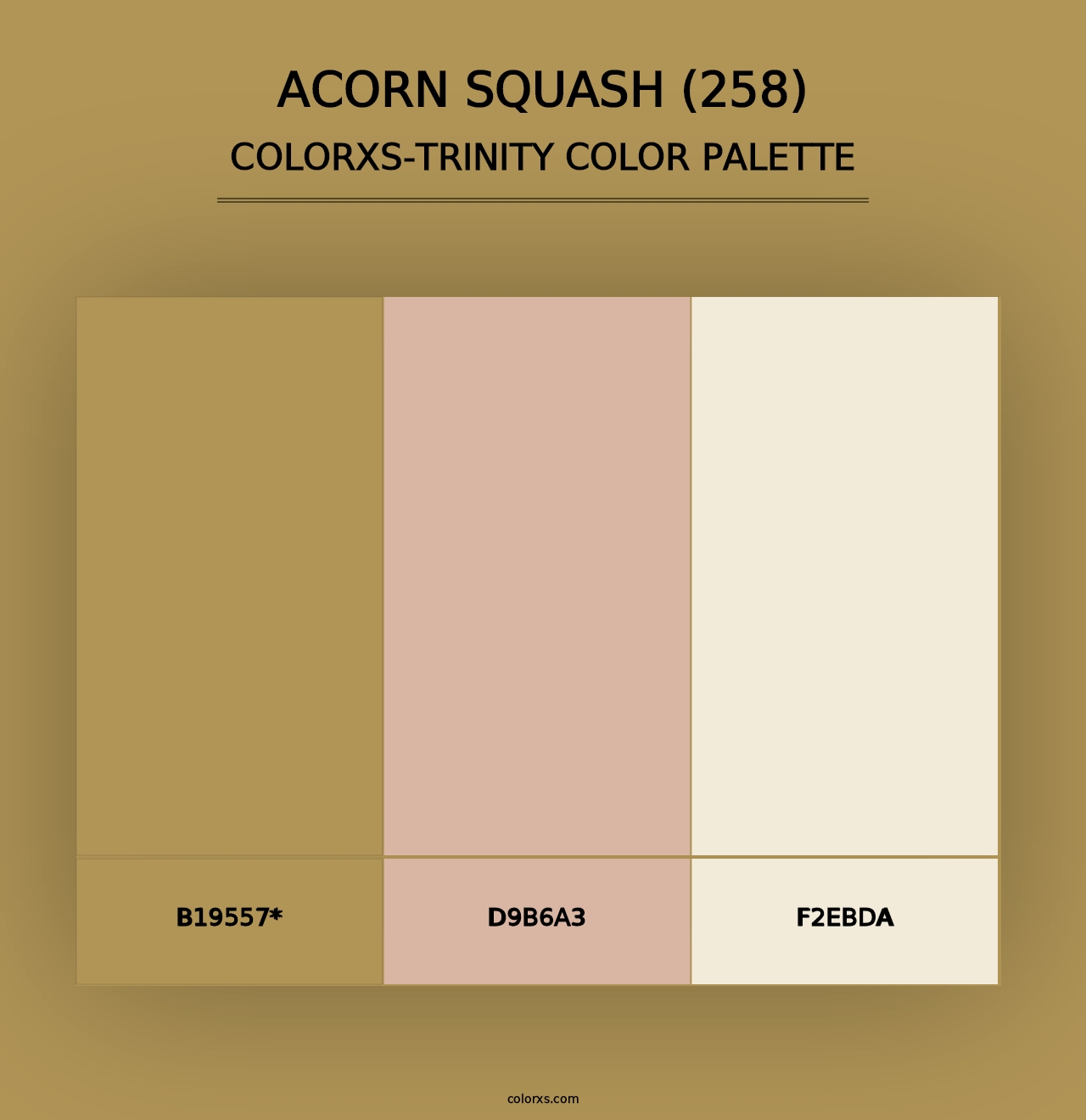 Acorn Squash (258) - Colorxs Trinity Palette