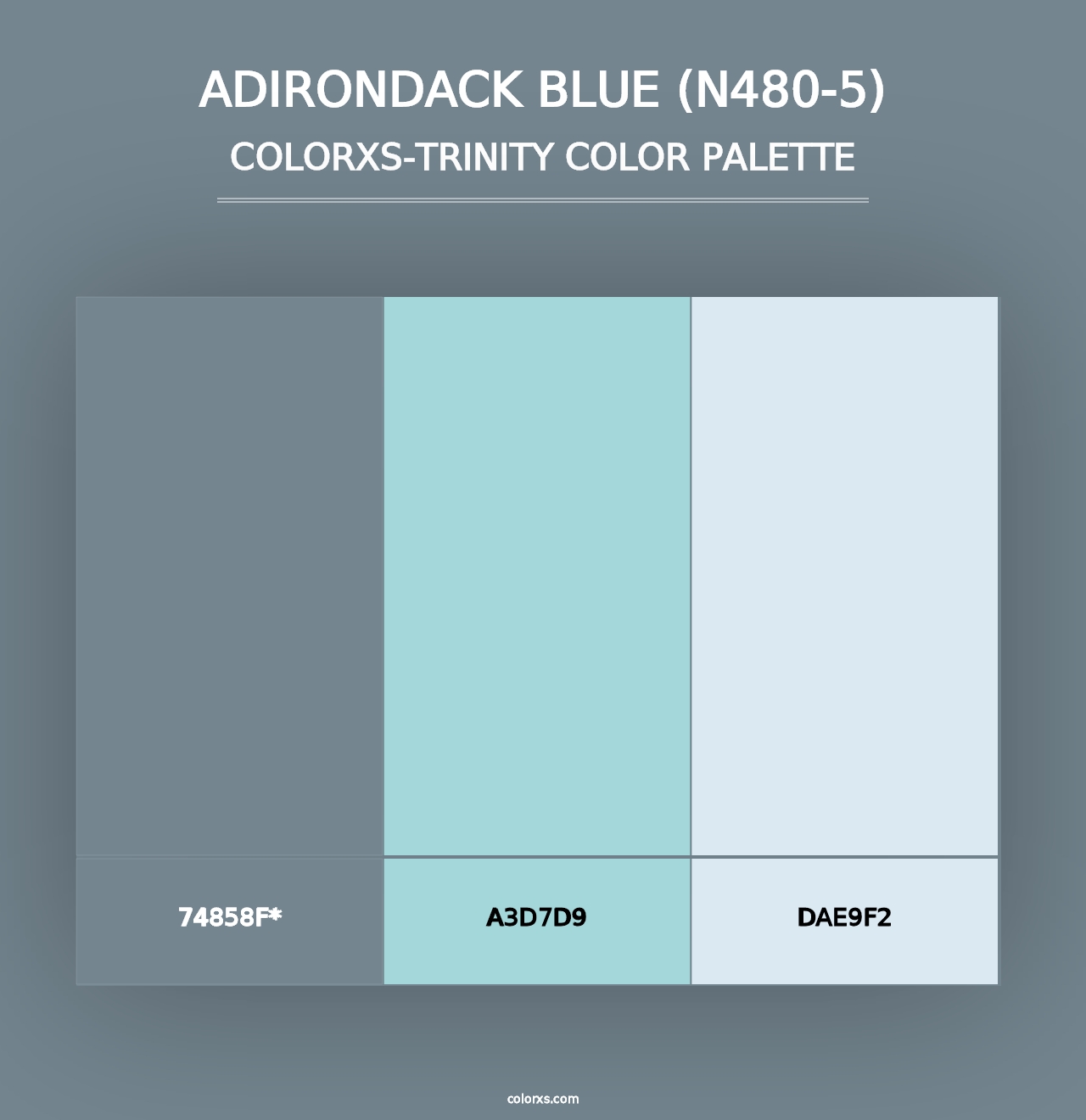 Adirondack Blue (N480-5) - Colorxs Trinity Palette