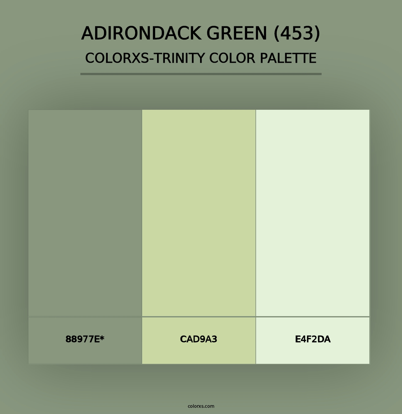 Adirondack Green (453) - Colorxs Trinity Palette