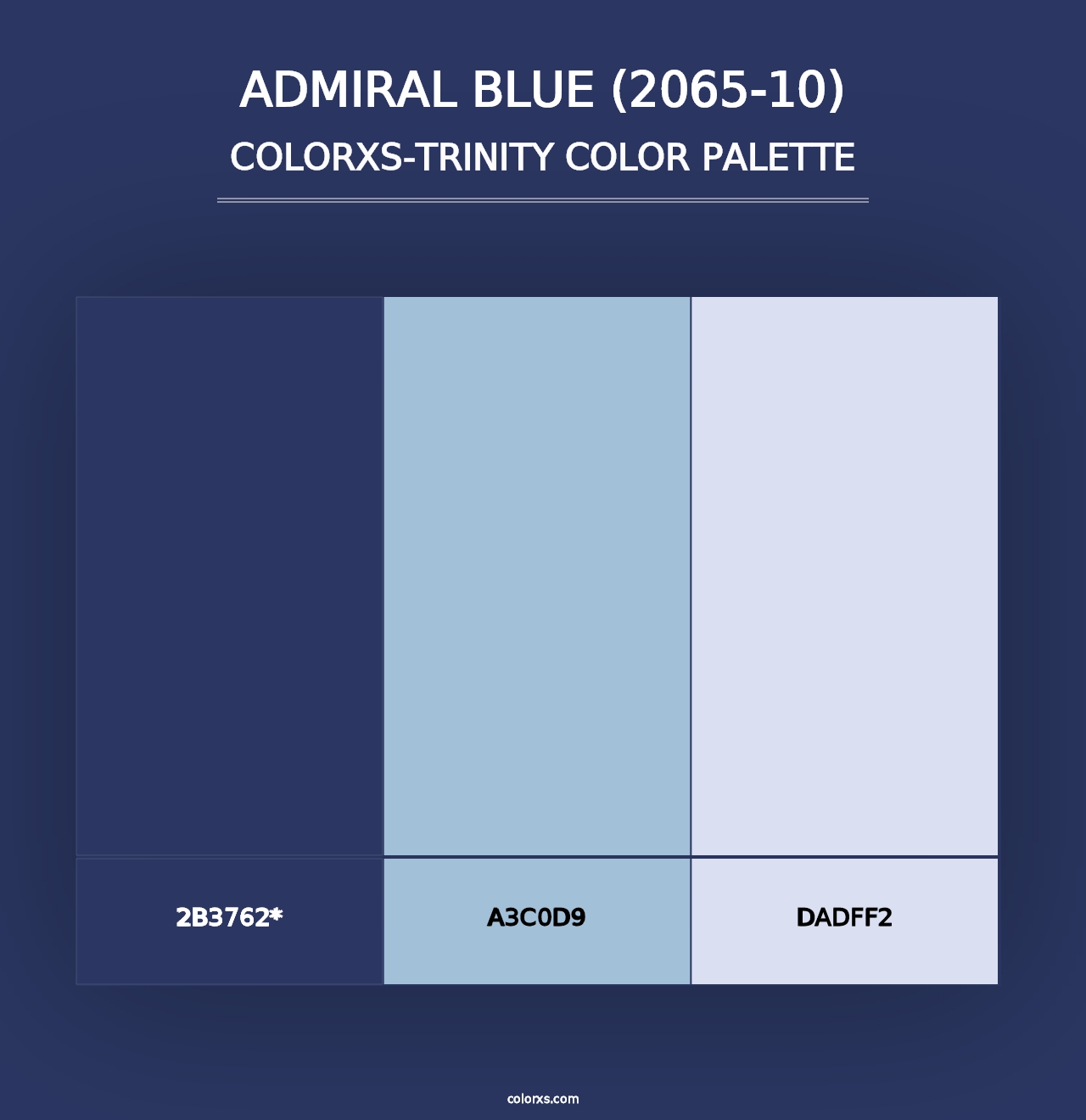 Admiral Blue (2065-10) - Colorxs Trinity Palette