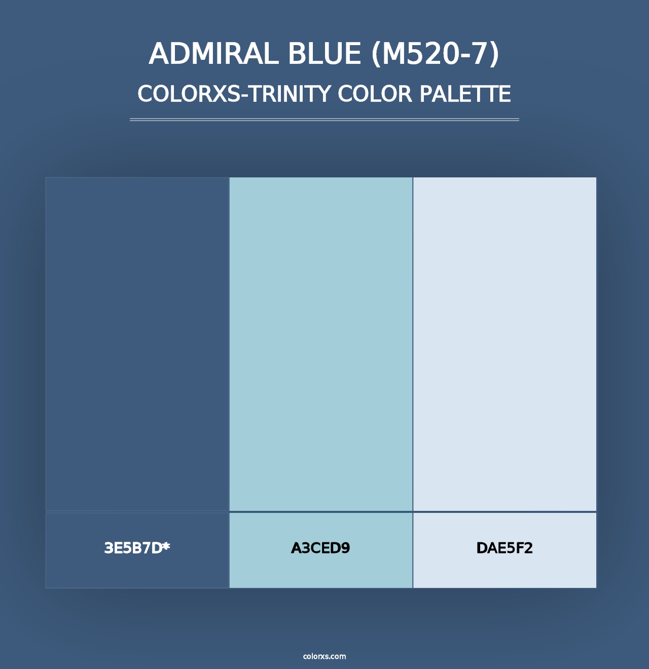 Admiral Blue (M520-7) - Colorxs Trinity Palette