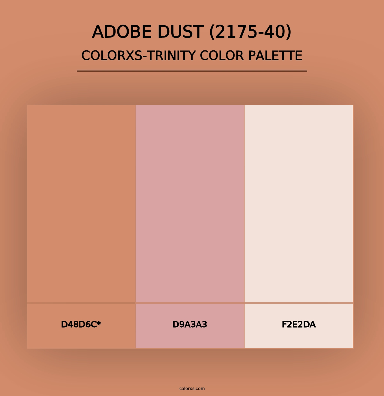 Adobe Dust (2175-40) - Colorxs Trinity Palette