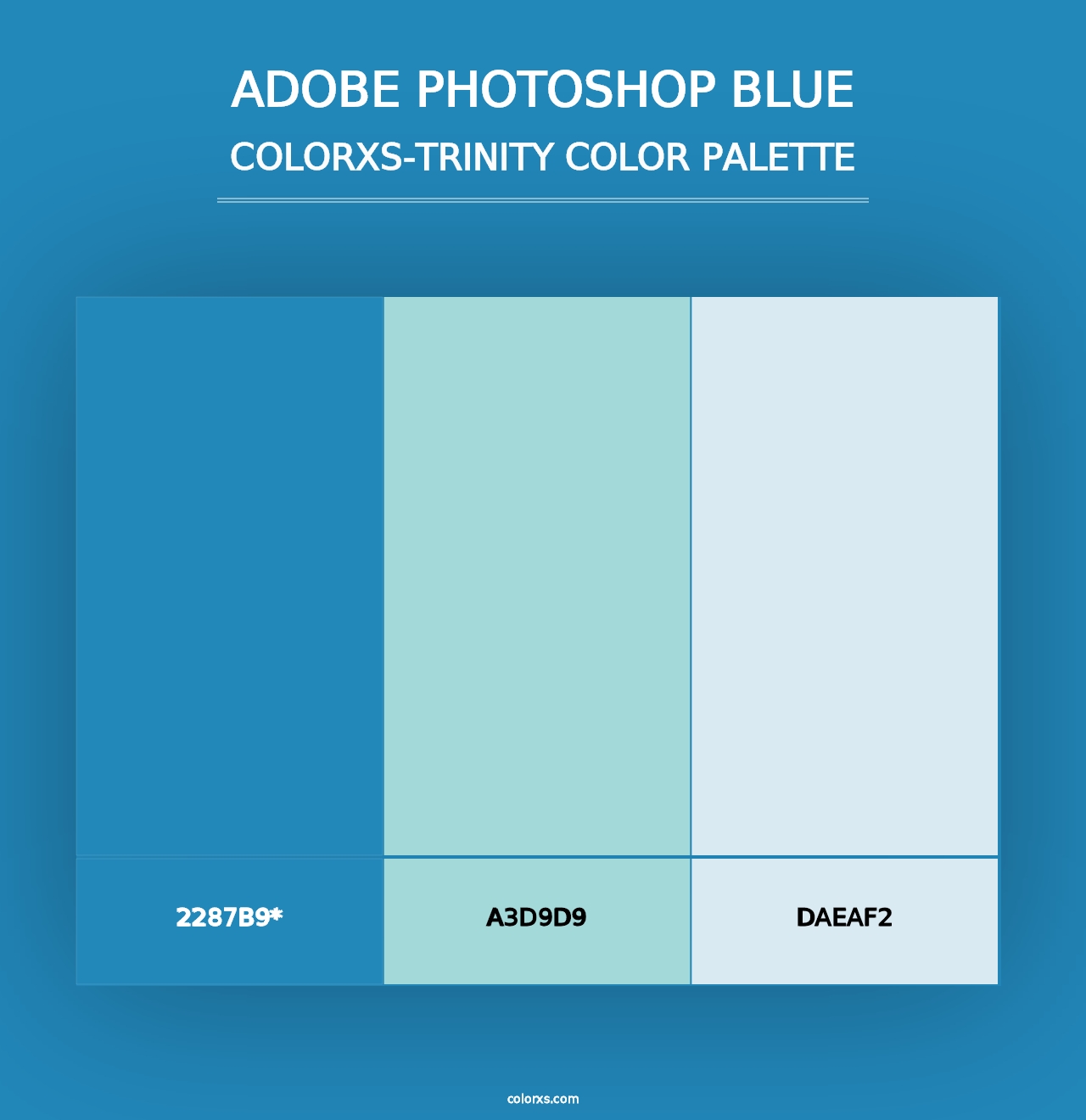 Adobe Photoshop Blue - Colorxs Trinity Palette