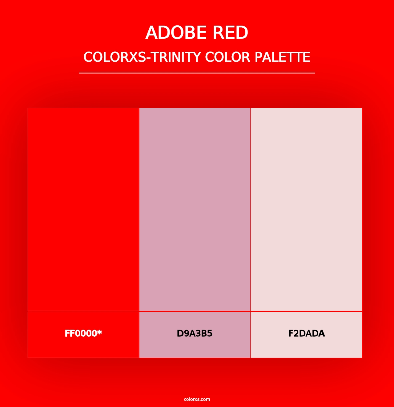 Adobe Red - Colorxs Trinity Palette