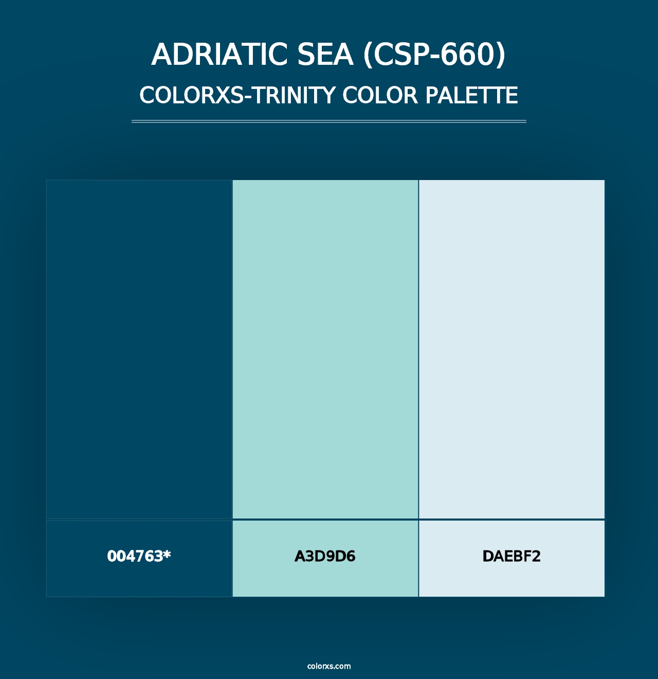 Adriatic Sea (CSP-660) - Colorxs Trinity Palette