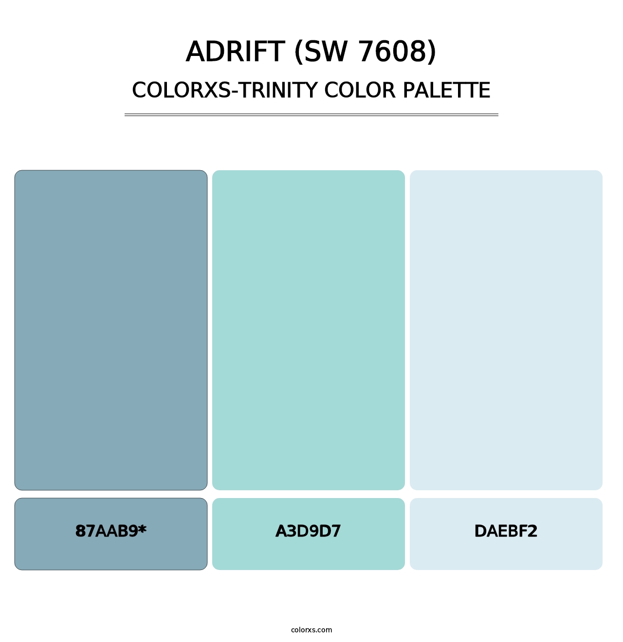 Adrift (SW 7608) - Colorxs Trinity Palette