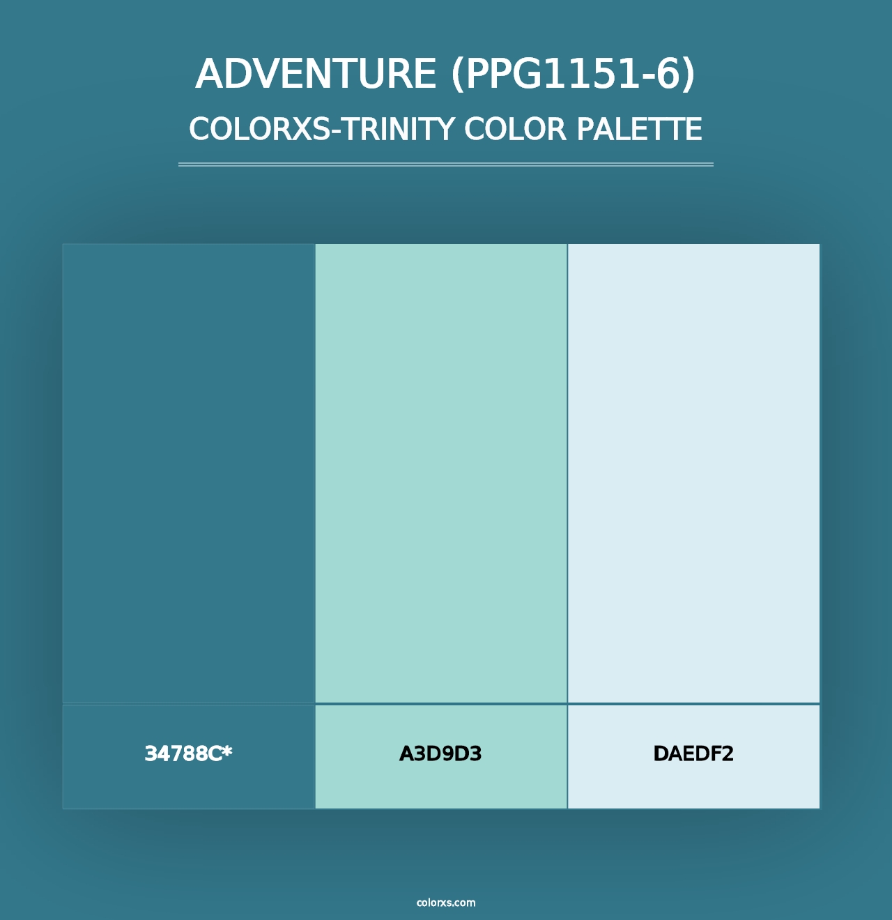 Adventure (PPG1151-6) - Colorxs Trinity Palette