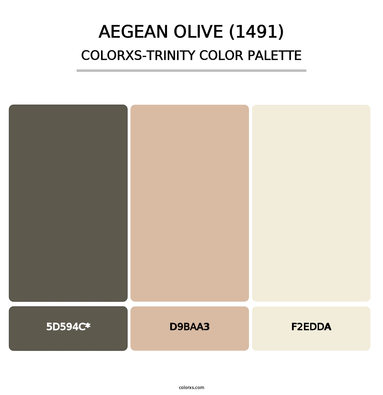 Aegean Olive (1491) - Colorxs Trinity Palette