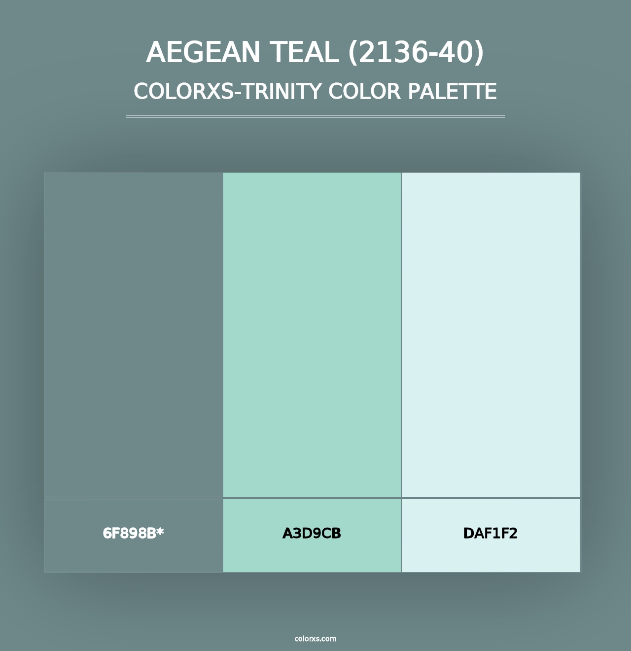 Aegean Teal (2136-40) - Colorxs Trinity Palette