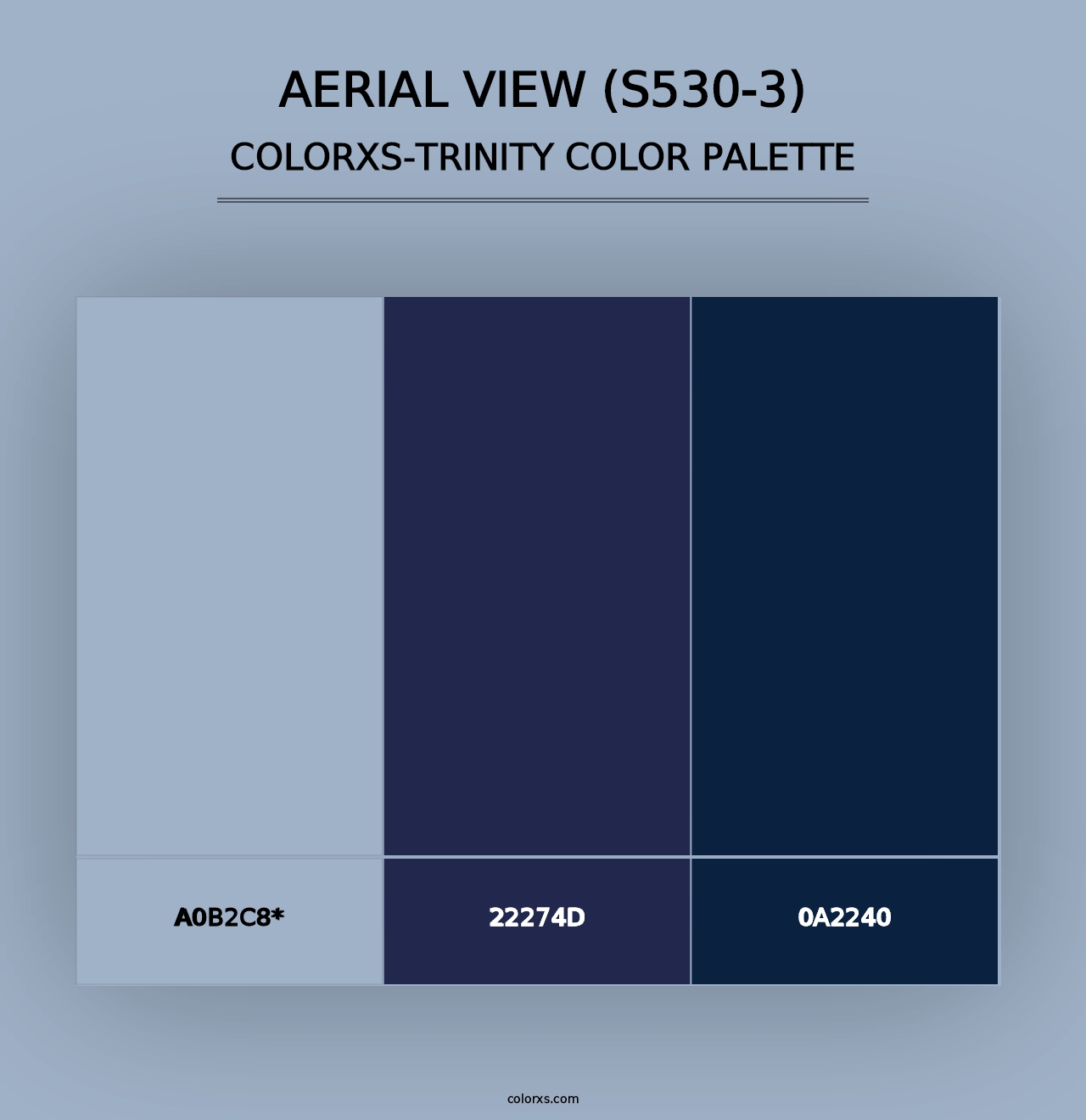 Aerial View (S530-3) - Colorxs Trinity Palette