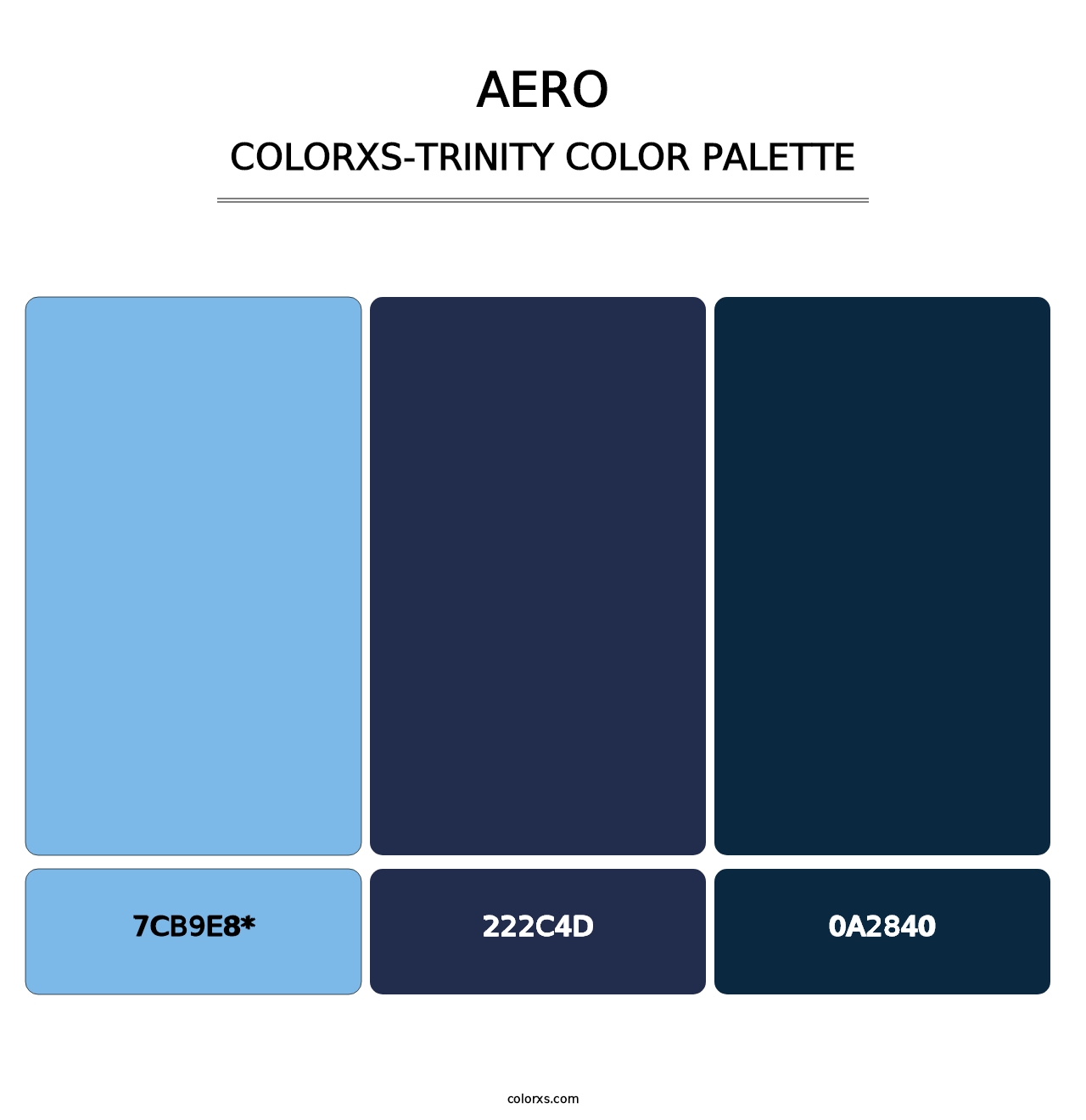 Aero - Colorxs Trinity Palette